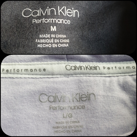 Calvin Klein Performance Logo Fleece Hoodie w/ Thumbholes Black  M & Violet Lg - Picture 9 of 16